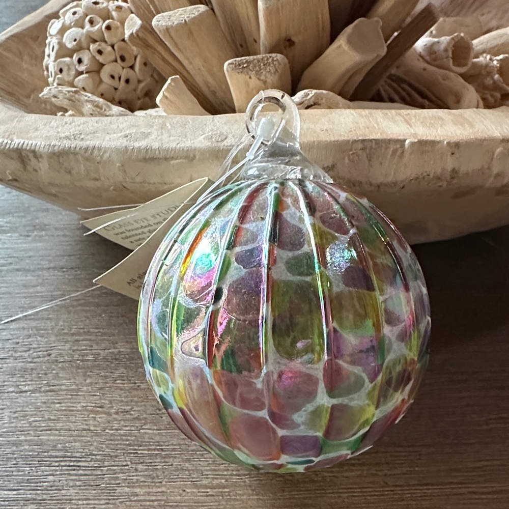 Multicolor Glass Ornament Glass Eye Studio